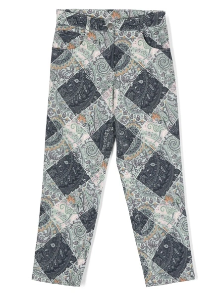 Blugi ETRO albastri din spandex/elastan si bumbac