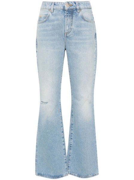 Blugi evazati Balmain albastri din bumbac