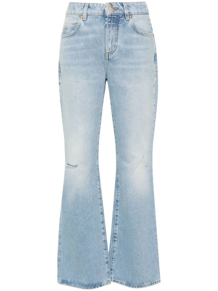 Blugi evazati Balmain albastri din bumbac
