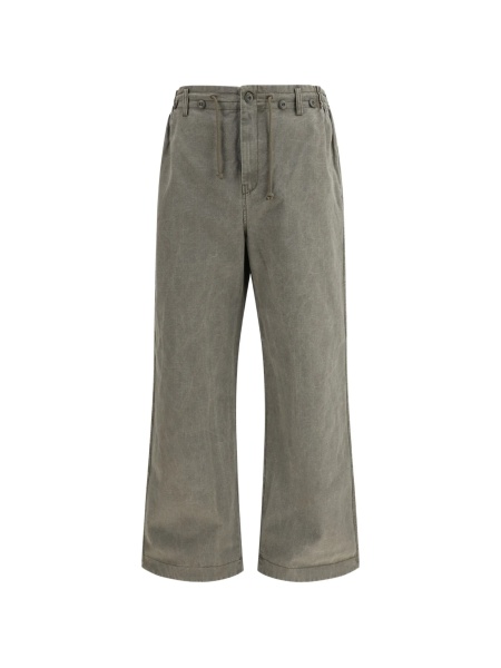 Blugi evazati Golden Goose gri din bumbac