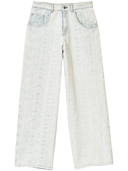 Blugi evazati Marc Jacobs gri din bumbac si polyester