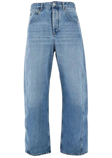 Blugi JACQUEMUS albastri din denim 'Mirada'