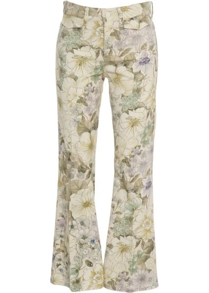Blugi Jeans with floral print 'Fabienne'