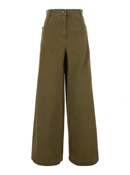 Blugi Max Mara verzi din denim