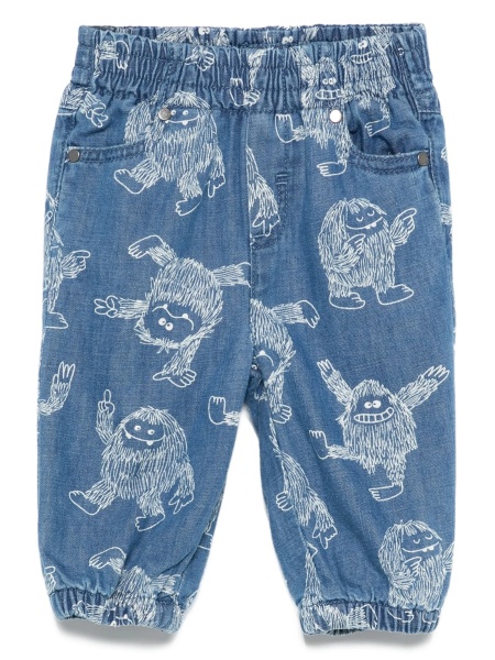 Blugi Stella McCartney albastri din bumbac