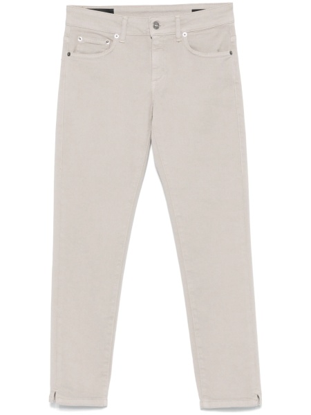 Blugi trei sferturi Dondup neutri din bumbac si elastan