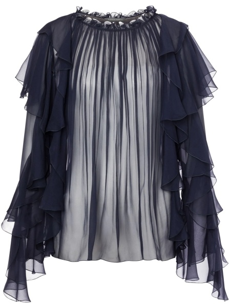 Bluza Alberta Ferretti albastra