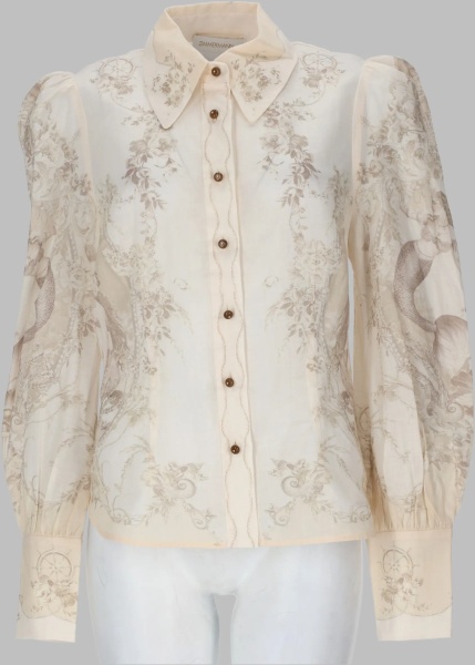 Bluza Camicia Con Stampa
