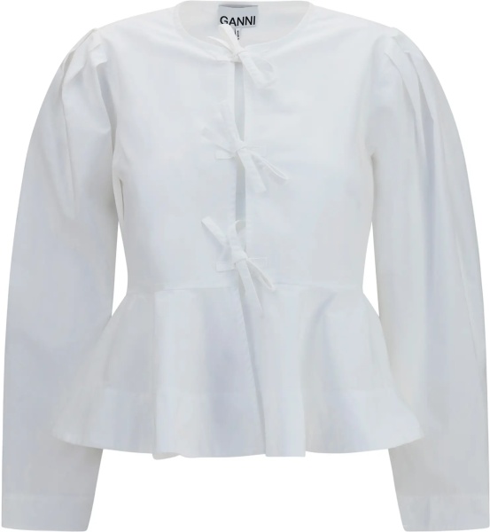 Bluza Cotton poplin Blouse with bows
