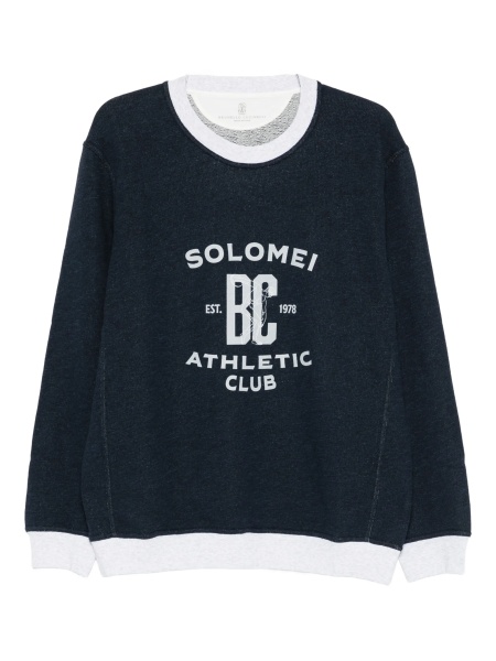 Bluza de trening Brunello Cucinelli albastra