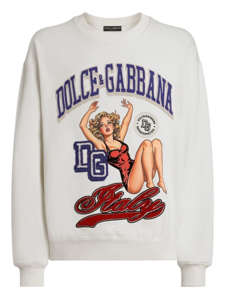 Bluza de trening Dolce & Gabbana alba