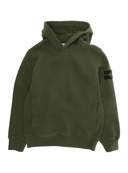 Bluza de trening Stone Island verde din bumbac