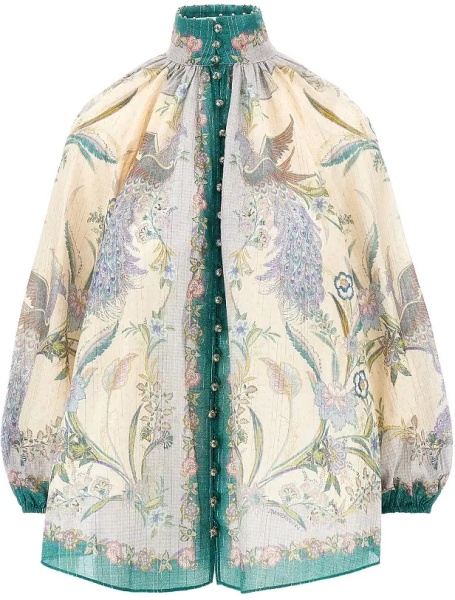 Bluza 'Indra' cotton and silk blouse