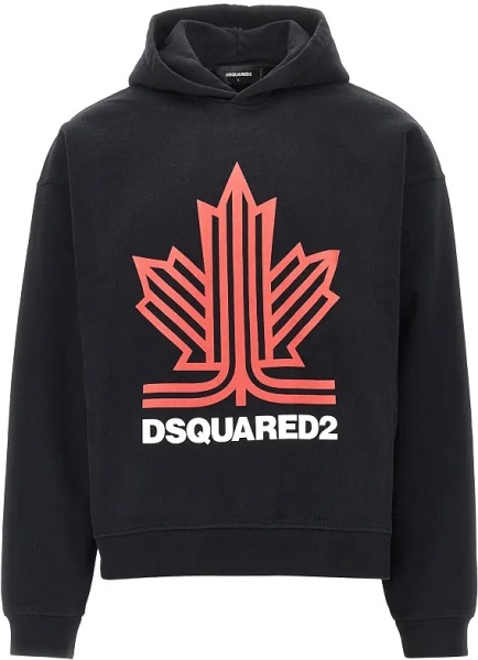 Bluza trening 'Ski Leaf' print hoodie
