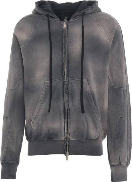 Bluza trening Zip-up hoodie with batik pattern