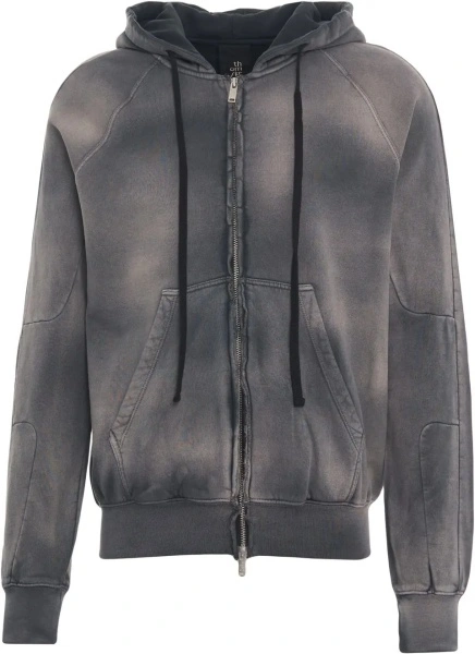 Bluza trening Zip-up hoodie with batik pattern