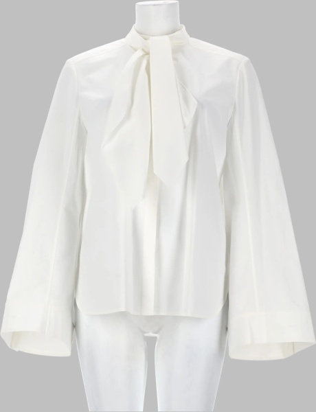 Bluza Tunica In Cotone Con Fiocco