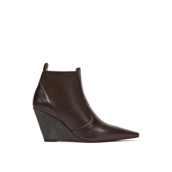 Bocanci Brunello Cucinelli Monili Wedge Ankle Boots