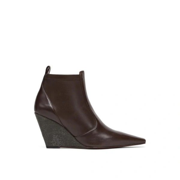 Bocanci Brunello Cucinelli Monili Wedge Ankle Boots
