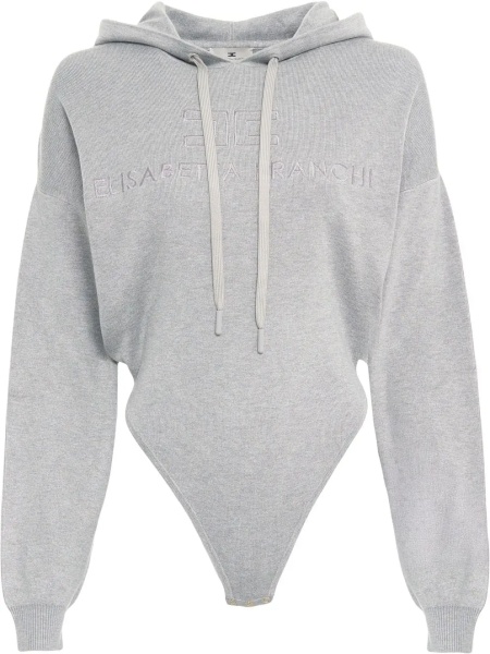 Body-uri Knit bodysuit with hood