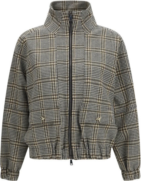 Bomber Check jersey Bomber Jacket