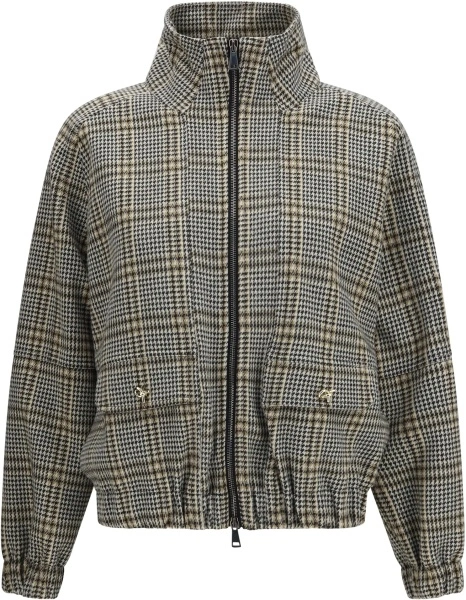 Bomber Check jersey Bomber Jacket