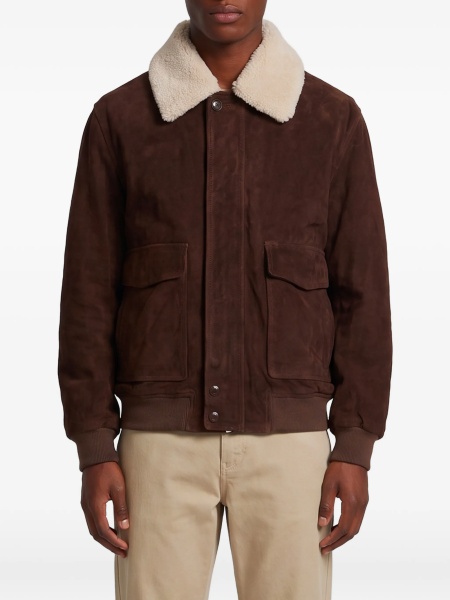 Bomber jacket ARMA maro din piele