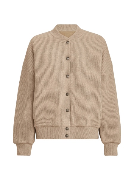 Bomber jacket Brunello Cucinelli neutra din casmir