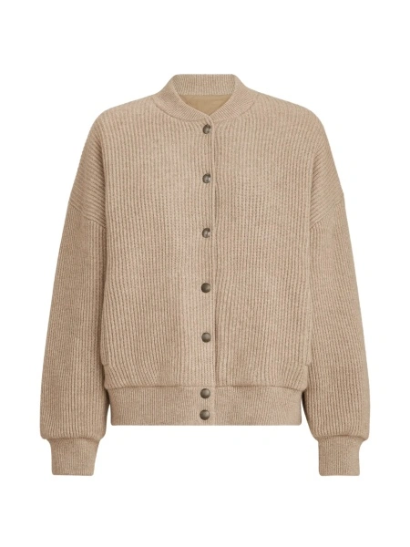 Bomber jacket Brunello Cucinelli neutra din casmir