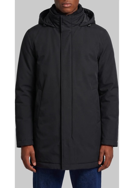Bomber Knit-Collar Jacket