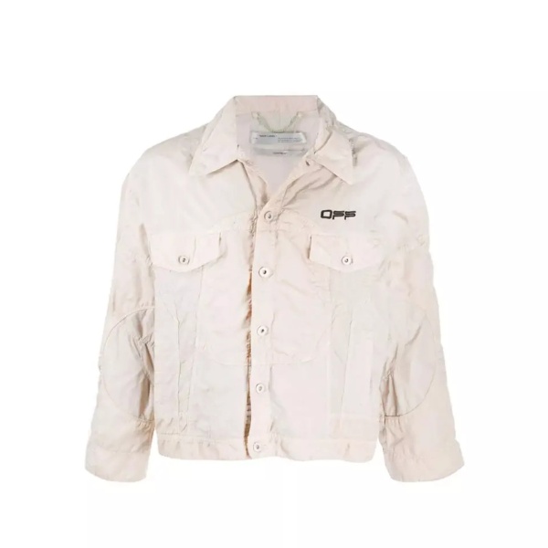 Bomber Off-White Logo Windbreaker Bomber Jacket