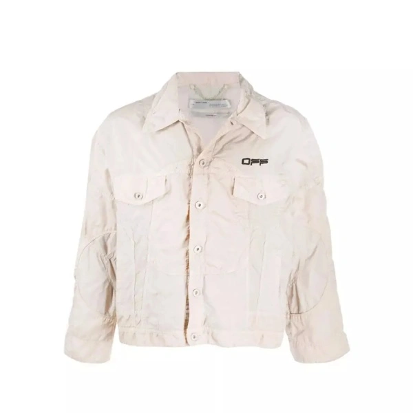 Bomber Off-White Logo Windbreaker Bomber Jacket