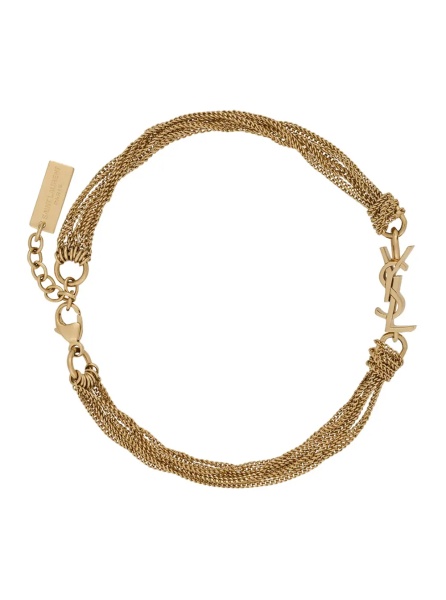 Bratari Bracelet with Cassandre Charm and Adjustable Claw Clasp in Metallic Brass for Women