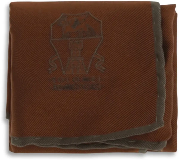 Bratari Printed logo silk Pocket Square
