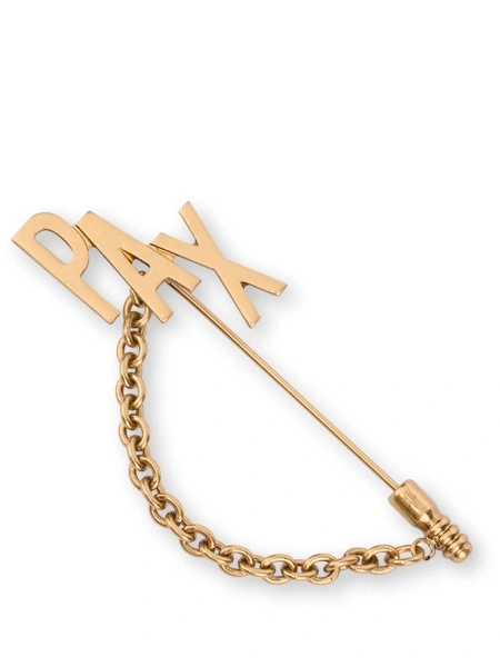 Brosa Moschino aurie