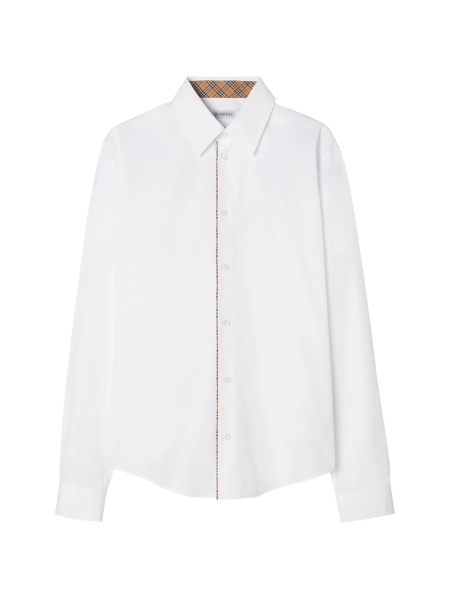 Camasa Burberry alba din bumbac