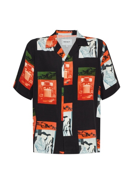 Camasa Carhartt neagra din vascoza