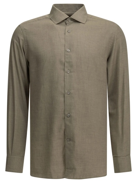 Camasa casual Casual cotton-cashmere shirt