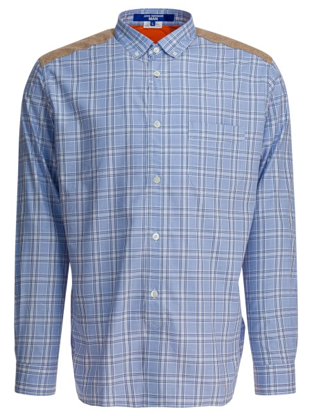 Camasa casual Check shirt with quilted inserts