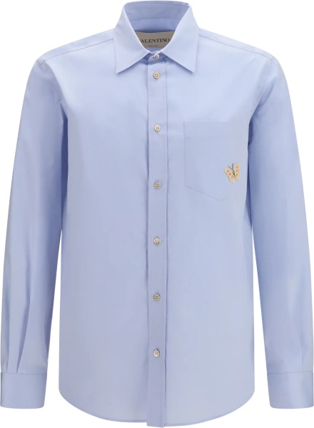 Camasa casual Cotton Shirt with butterfly embroidery