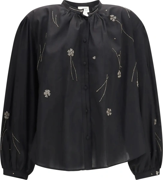 Camasa casual forte_forte neagra din voile