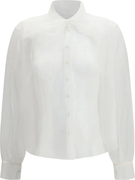 Camasa casual Tulle Shirt with sash