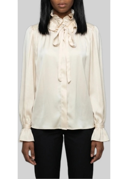 Camasa Champagne Ruffled Shirt