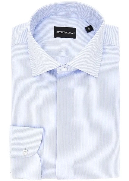 Camasa Cotton twill shirt with striped motif