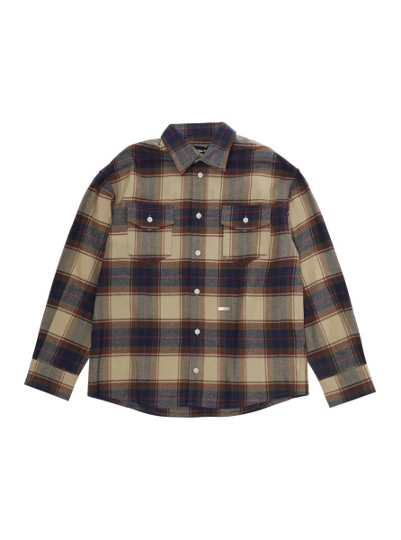 Camasa multicolor Shirt with striped motif and front plaque in cotton for boy