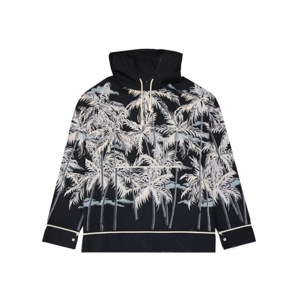 Camasa Palm Angels Hooded Printed Shirt