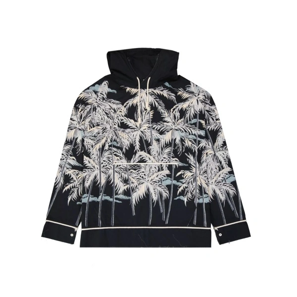 Camasa Palm Angels Hooded Printed Shirt