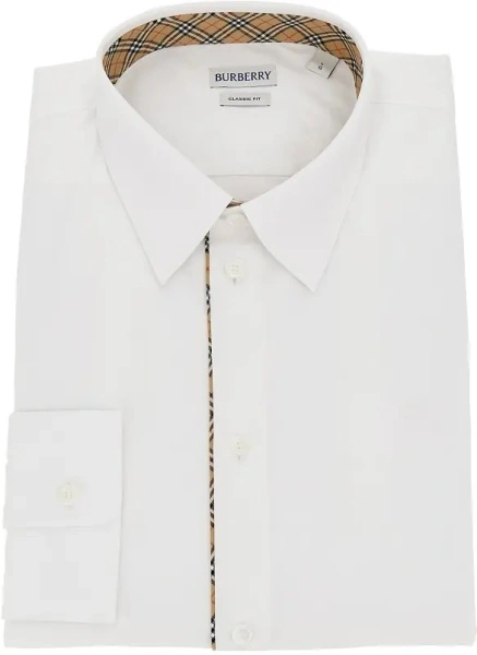 Camasa Poplin shirt with Check piping