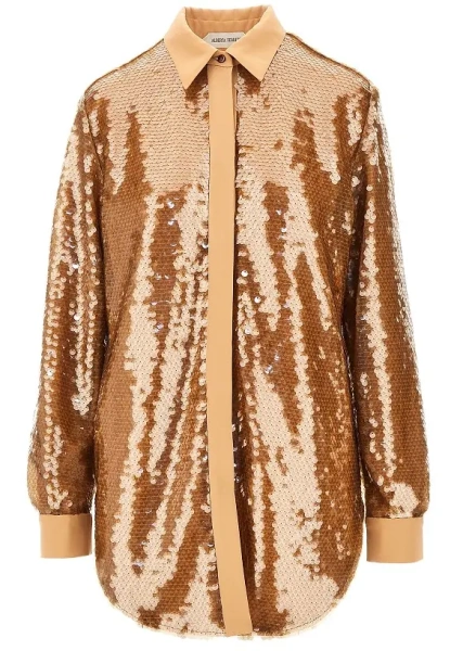 Camasa Sequinned oversized shirt