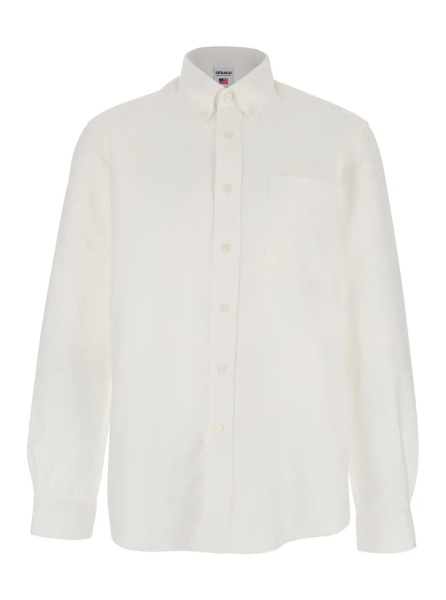 Camasa Shirt 'OXFORD BUTTON DOWN' White with Button Down Collar and Long Sleeves in Cotton for Men